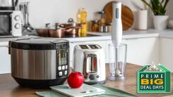 a rice cooker on a counter
